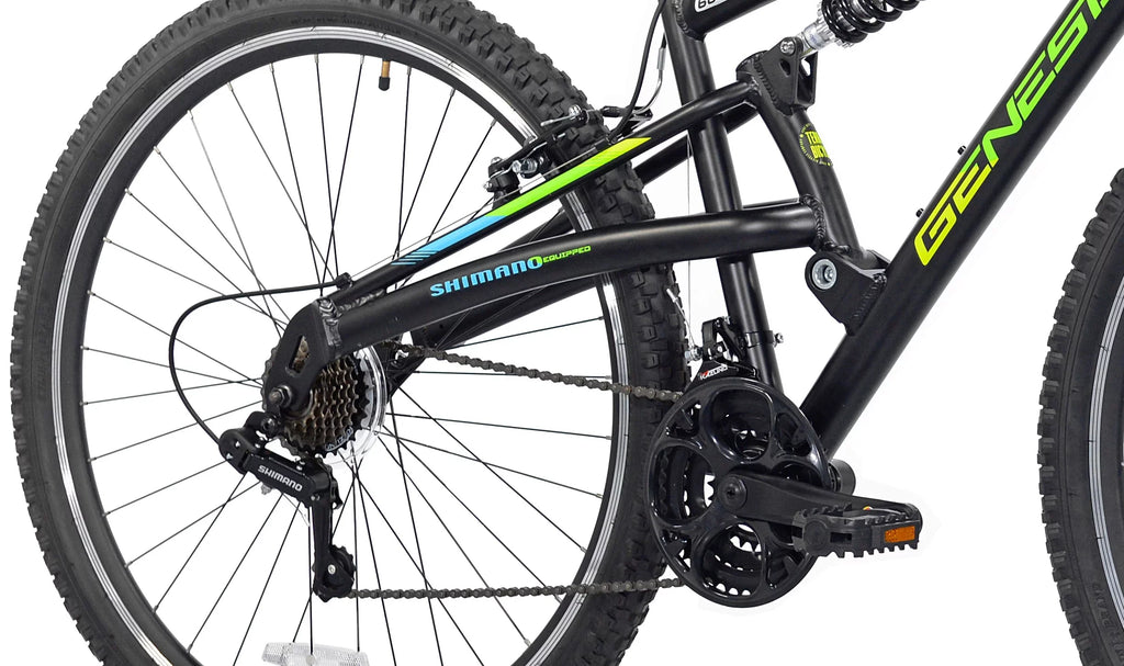 29" Mountain Men's Genesis Abstract Black Bike,