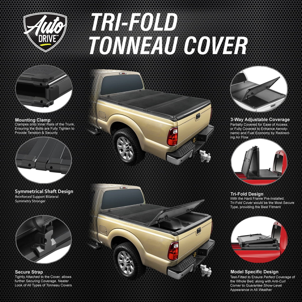 Ram Truck Bed Drive 6.5Ft Hard Fits Fold Tri 09-18 3500 Ram Auto Tonneau Bed 10-22 Dodge / 2500 Cover Dodge 1500