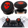 Rubber Printing Silicone PS5 for Thumbstick & & Playrealm Cover Sets Dualsenese (Ghost Controller Extender 2 FPS Red) Grip PS4