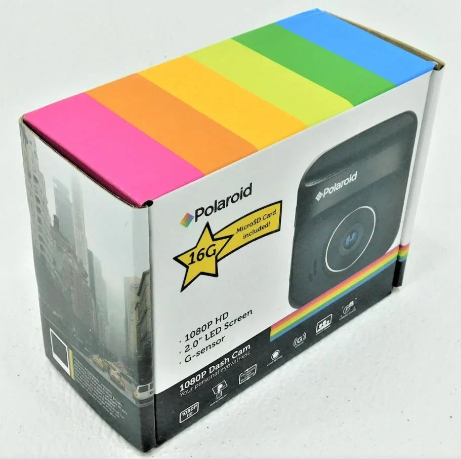 Dashcam Screen LED 2" Dash Cam PD-E73H HD Black 1080P Polaroid Car Display