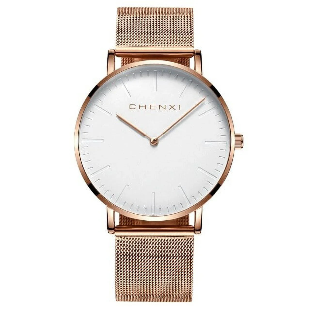 Top Lover Woman Dress Luxury Brand thin Rose Elegant Waterproof Men Watches Watch Ladies Quartz CHENXI Watch Fashion Ultra gold