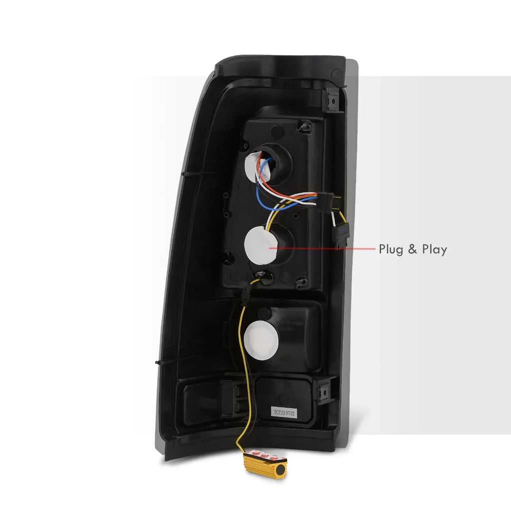 Chevy 2000 Silverado Housing Black Tail 2004 LED Compatible/Replacement Fleetside Lamps Lights For Lens Pair Distributors Sierra 2003 Driving 2006 2005 Stop AJP 1999 GMC 2002 Smoked Brake 2001 Signal