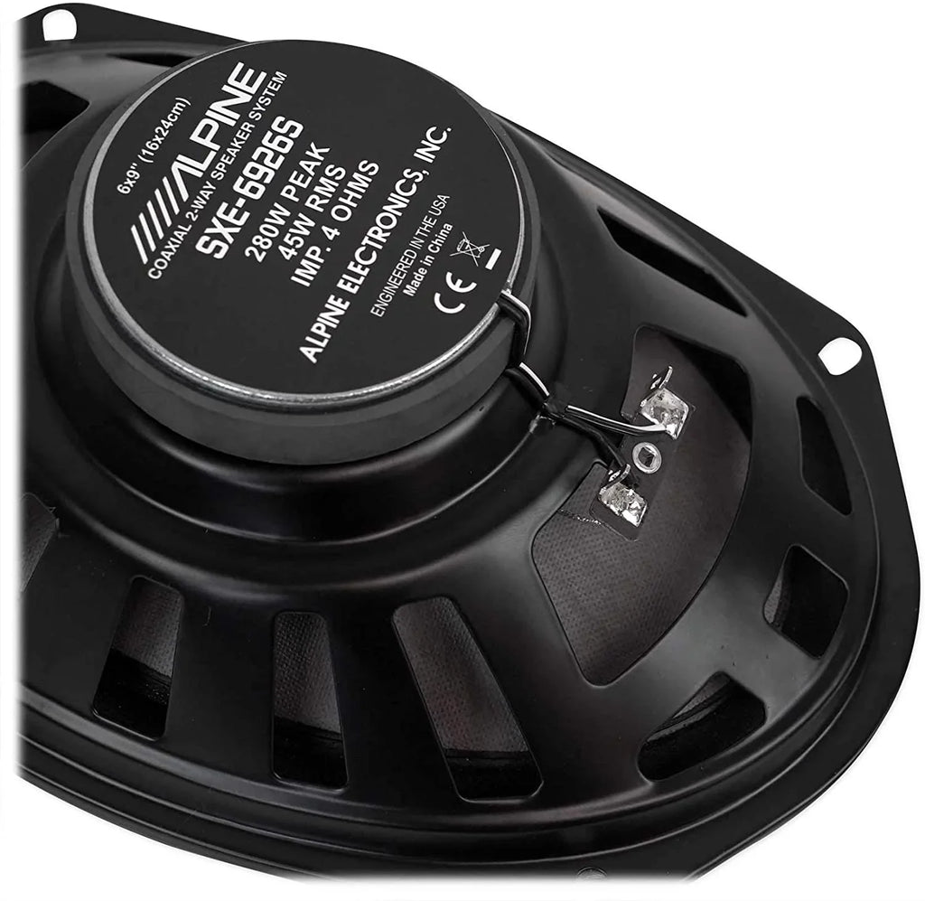 Audio Watt Speakers 2-Way 280 (Pair) SXE-6926S 6x9 Car Coaxial Alpine