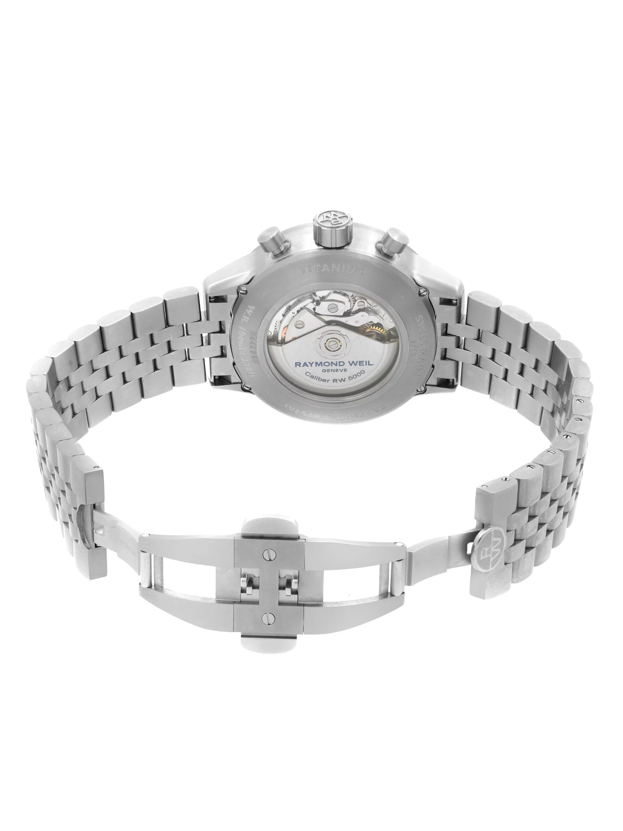 Dial Gray Freelancer Automatic Titanium Weil (Good) Pre-Owned Mens Watch Raymond 7745-TI-05609