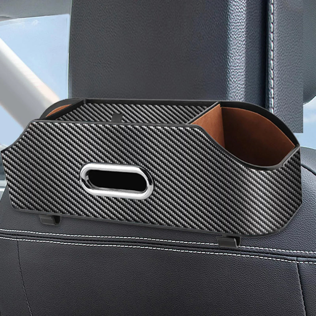 Tidy Keep Box Car Seat with Holder Tissue Organizer Back Multifunctional Cup