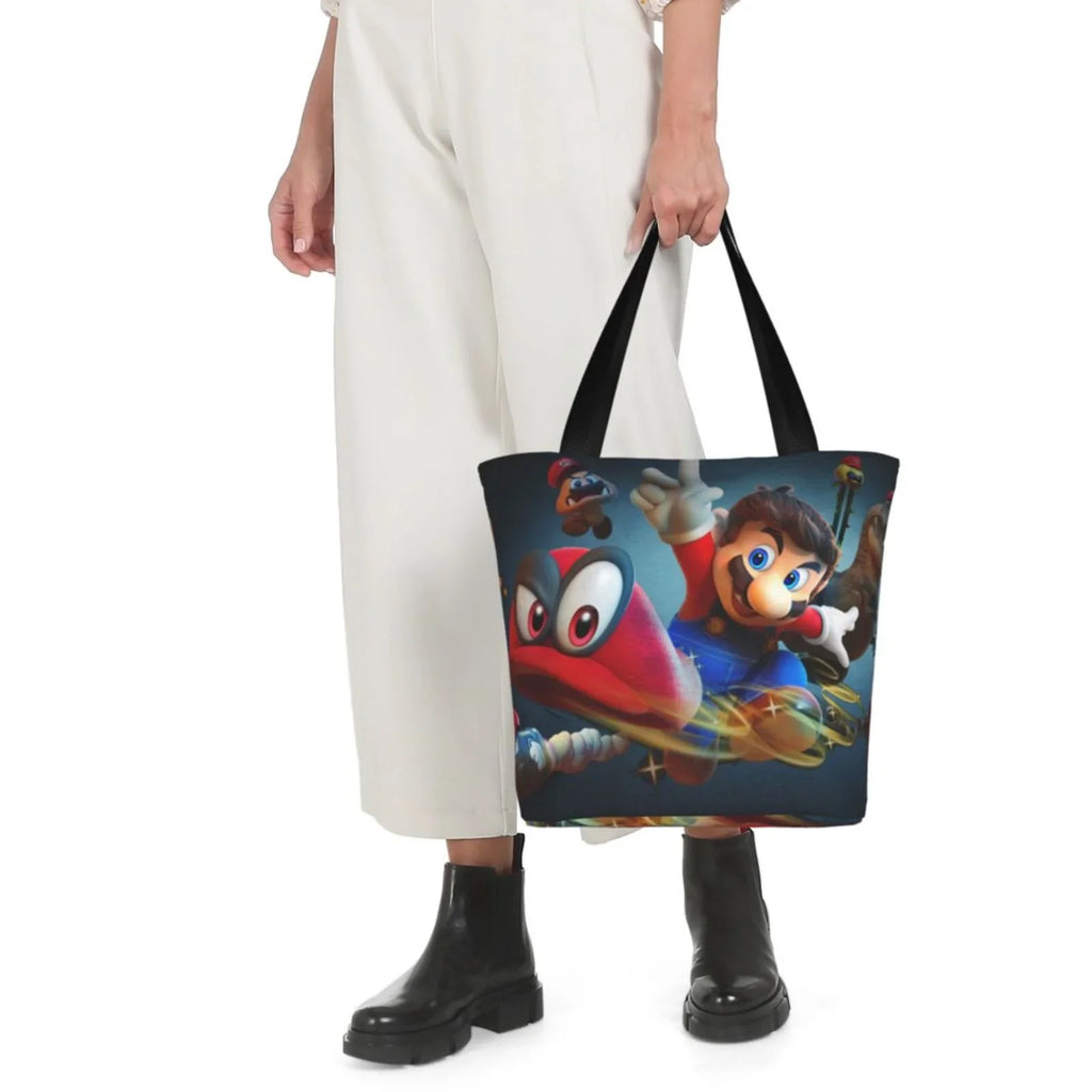 For Large Travel Work Capacity Odyssey Bag Super Beach Handbag School Shopping Business Tote Women's Mario Shoulder