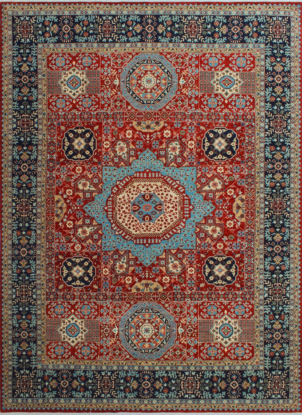 Red/Blue Aria Mervin x 11'11" 8'10" Rug,