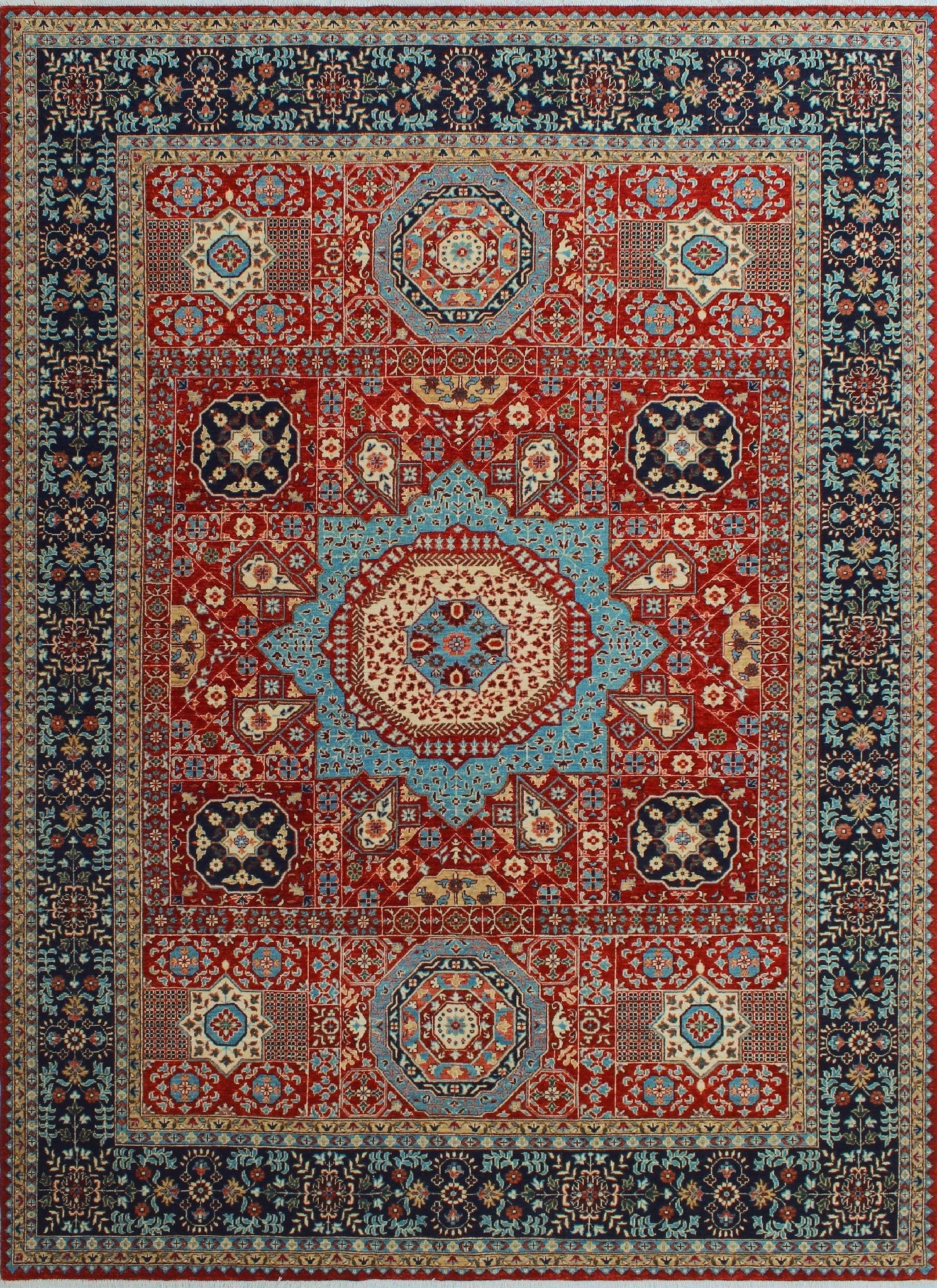 Red/Blue Aria Mervin x 11'11" 8'10" Rug,