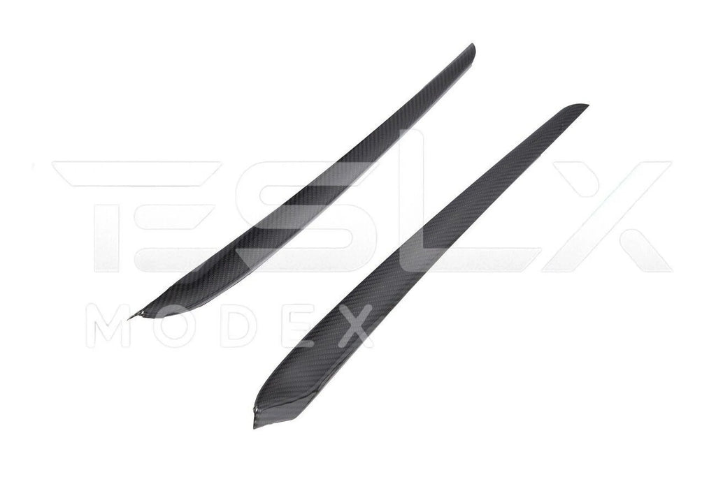 Model 2020-2023 Cover Interior Pair Y CARBON Style Replacement Front Model 3 Trim Factory Panel FIBER & 2020-Up Door For TESLA