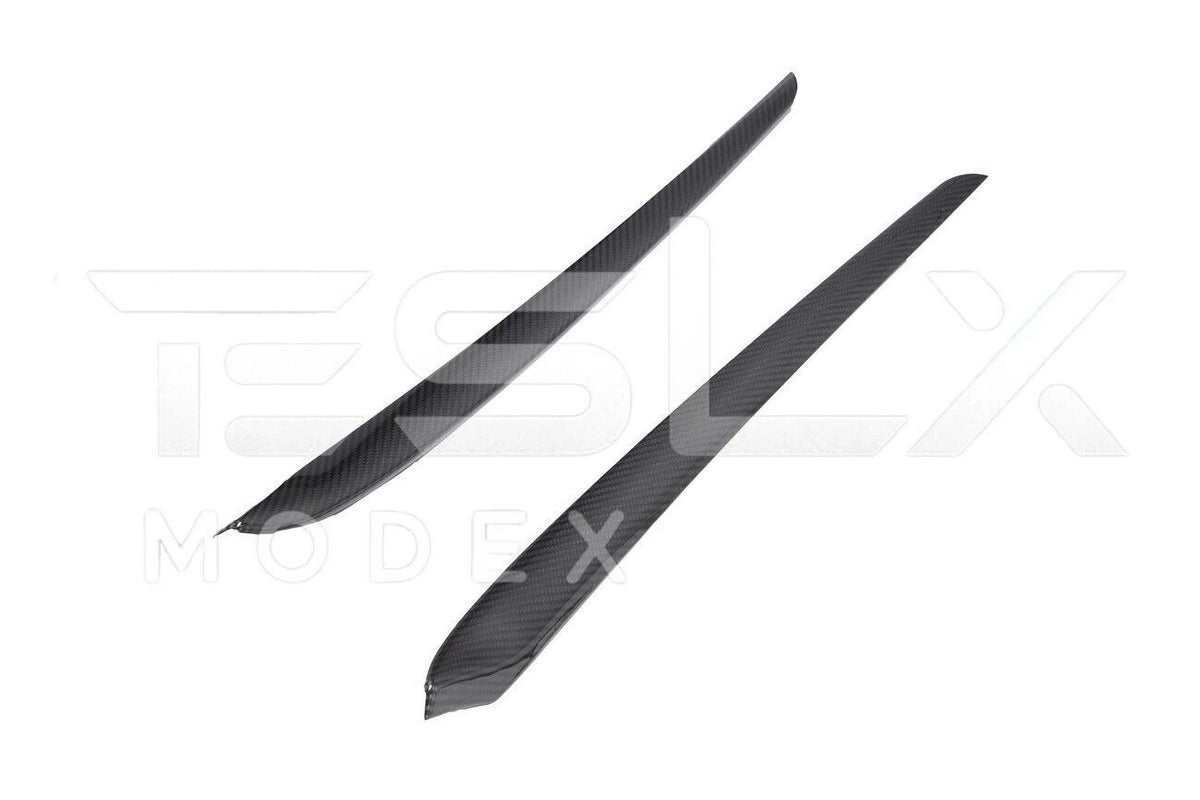 Model 2020-2023 Cover Interior Pair Y CARBON Style Replacement Front Model 3 Trim Factory Panel FIBER & 2020-Up Door For TESLA