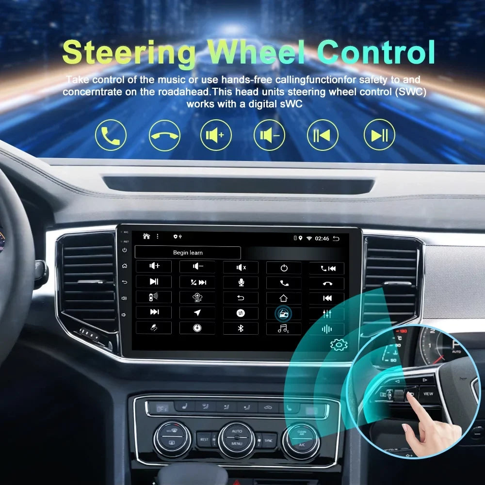 For Stereo CRV 1997-2001 Radio Android13 WIFI CAM 4-64GB Car Carplay GPS Honda