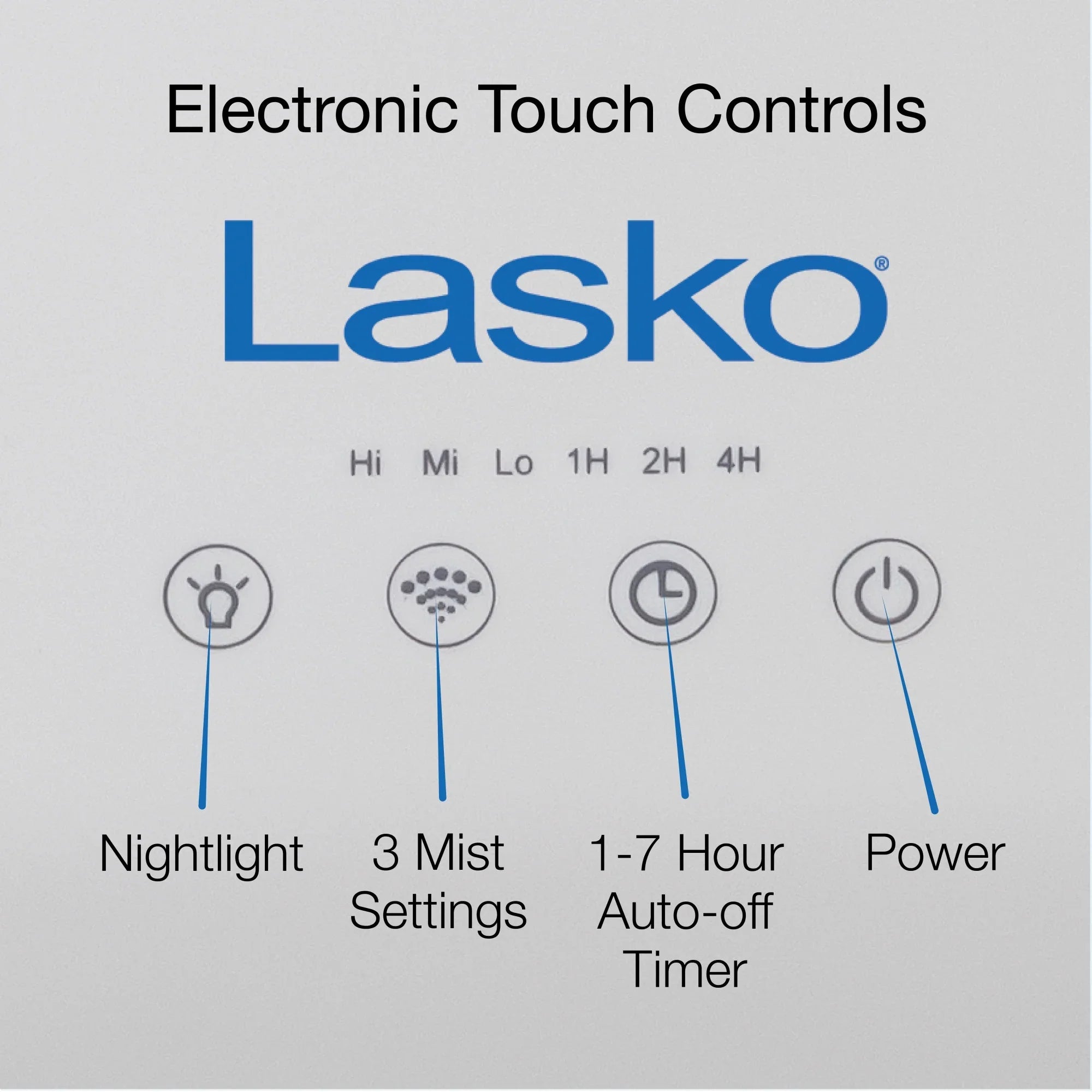 Humidifier Mist Cool with 0.92 Timer, Ultrasonic Lasko Sq. 18-Hour ft., UH250 Gallon, 370