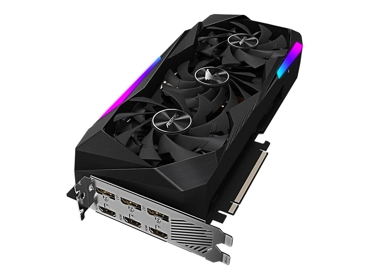 card 3 - 1.1) GF Graphics - x16 RTX GDDR6 3070 AORUS x Gigabyte 4.0 - HDMI DisplayPort, 3070 GB GeForce - (rev. 8 PCIe - 3 8G x MASTER RTX