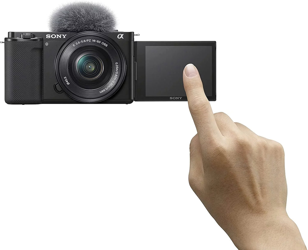 with ZV-E10L 1.97", Black Sony 24.2 0.63", Alpha Lens, Mirrorless Camera Megapixel