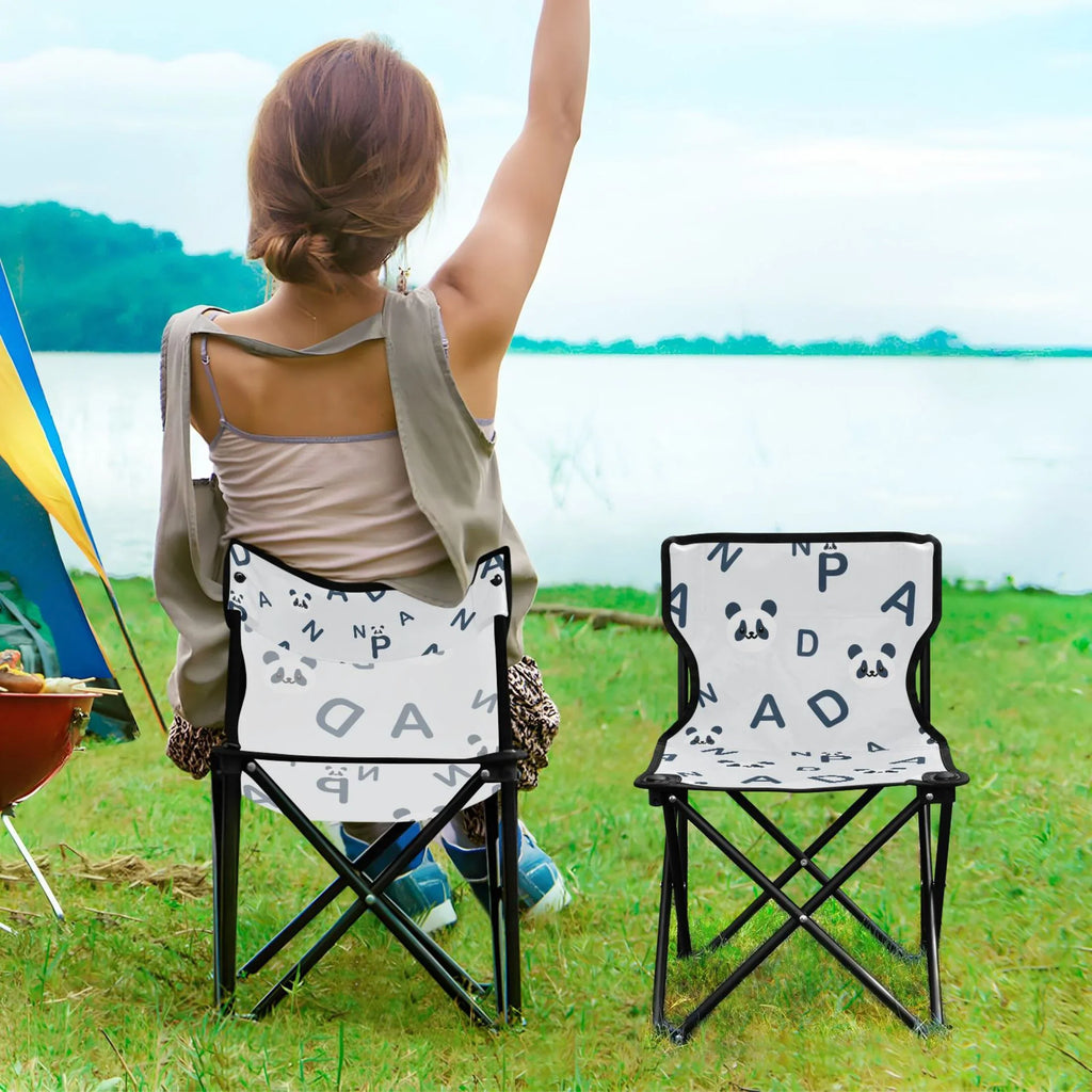 Kids Chair Small Chair Alphabet Folding Bag Camping for Portable and Chair Fishing Pandas Chair with Lawn Outdoor Beach Carry Cartoon
