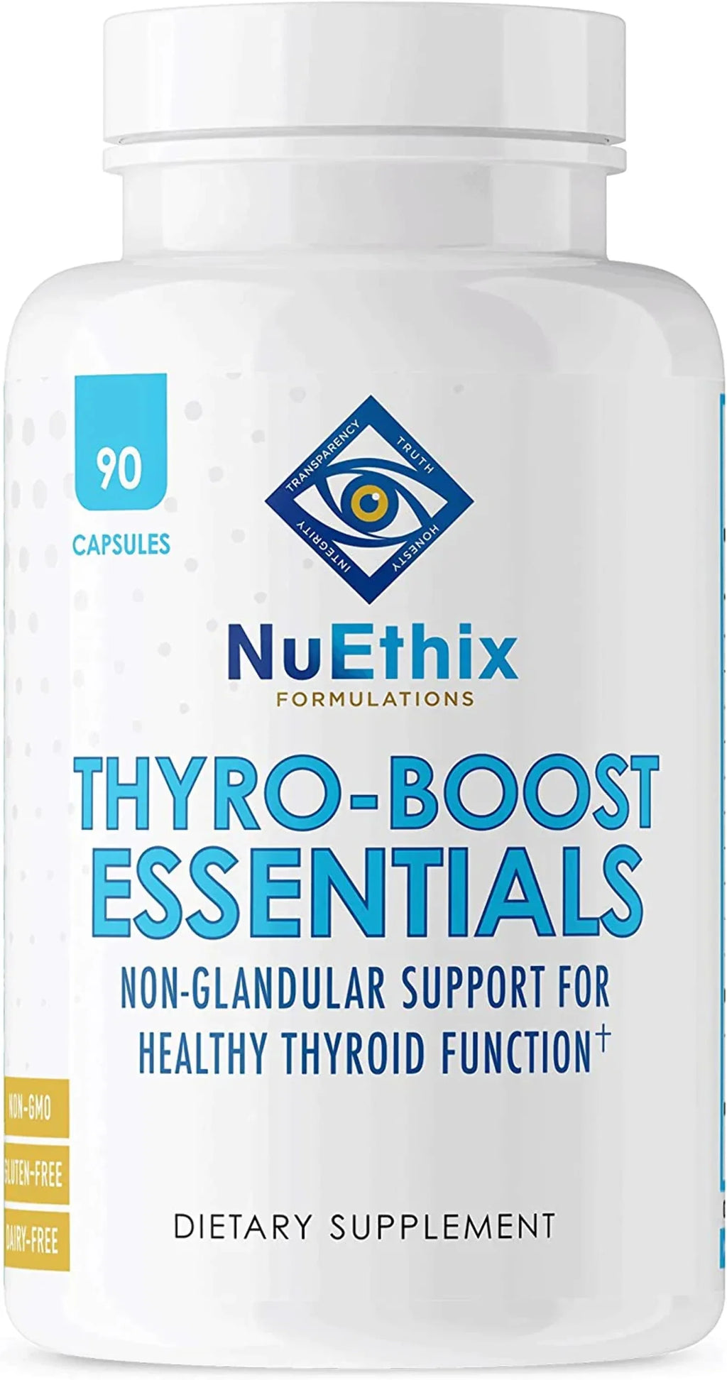 Optimal Non-Glandular Essentials, Capsules Thyro-Boost NuEthix Thyroid Function, 90 Support with