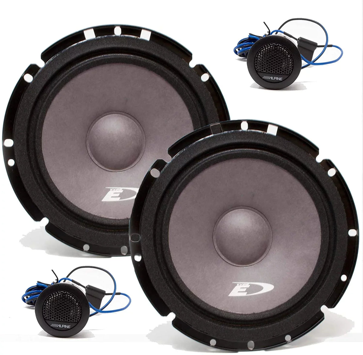 Audio Car SXE-1751S Alpine 280 (Pair) 6.5" Watt Speakers Component