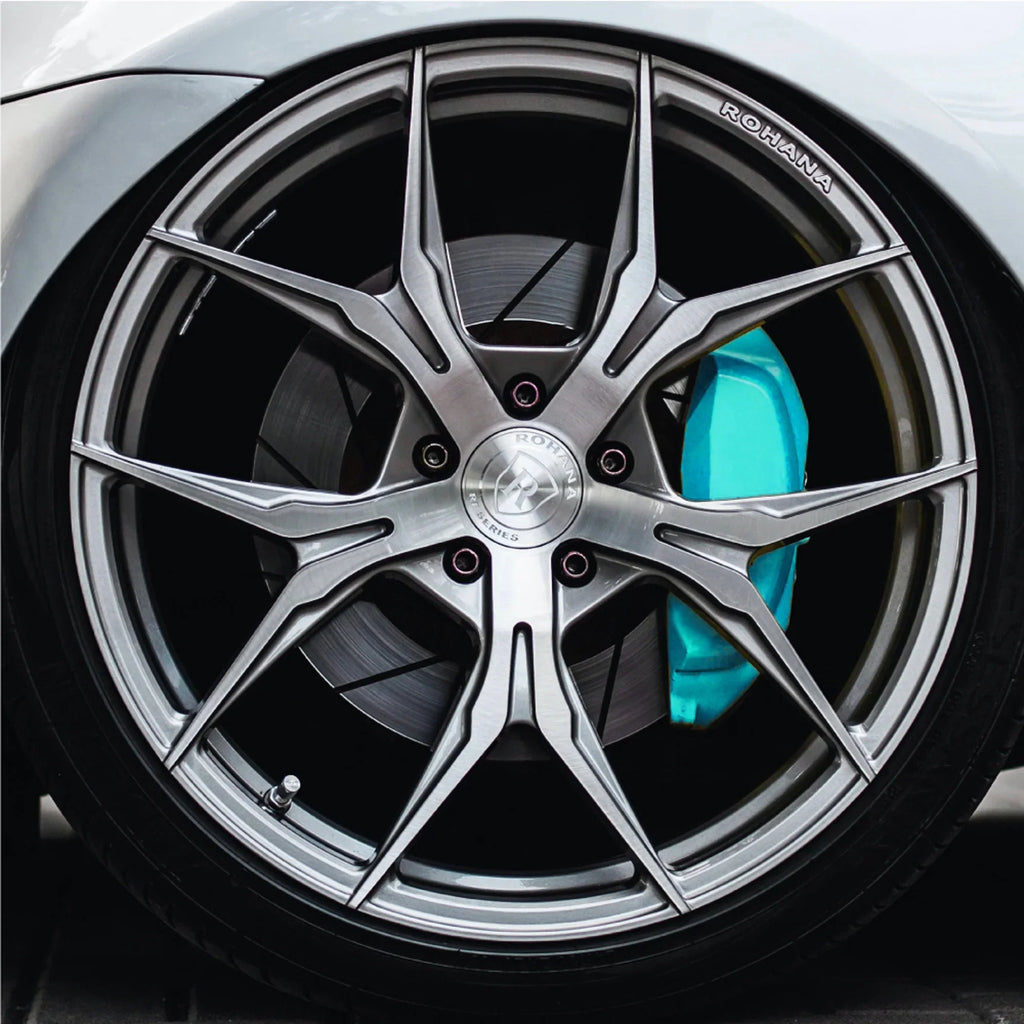 ERA Caliper With High Aerosol Brake - Chemical Color and and Durable Catalyst Against Omni-Curing Teal Fluid Gloss Kit Paints Fade Paint Brake Extremely 2K Resistant