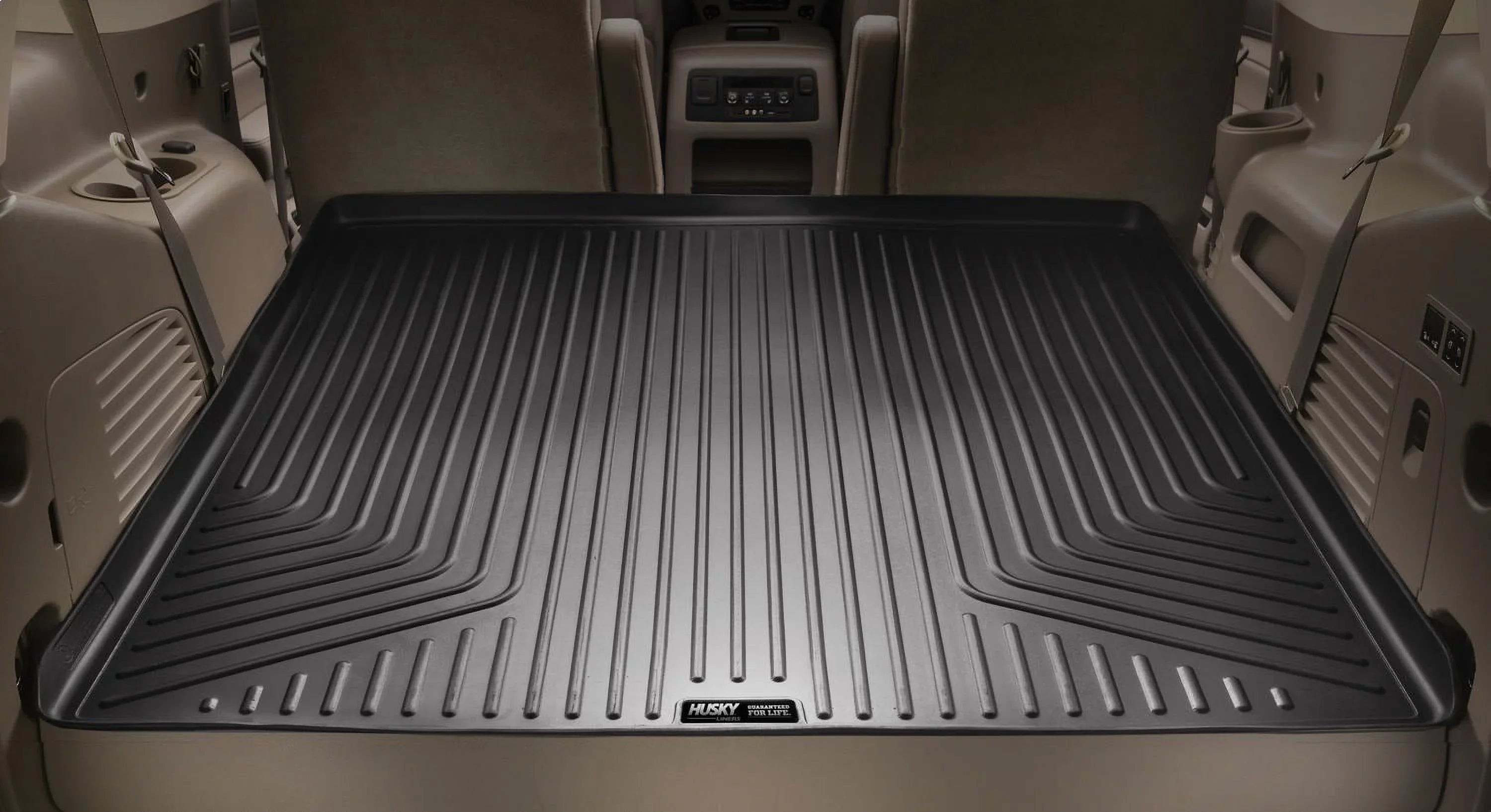 2015-19 RealTruck Cadillac - GMC 2015-19 by Black with 28221 Compatible 3rd Husky Escalade Behind ESV, XL Cargo Suburban, Liner Yukon 2015-19 Chevrolet Seat