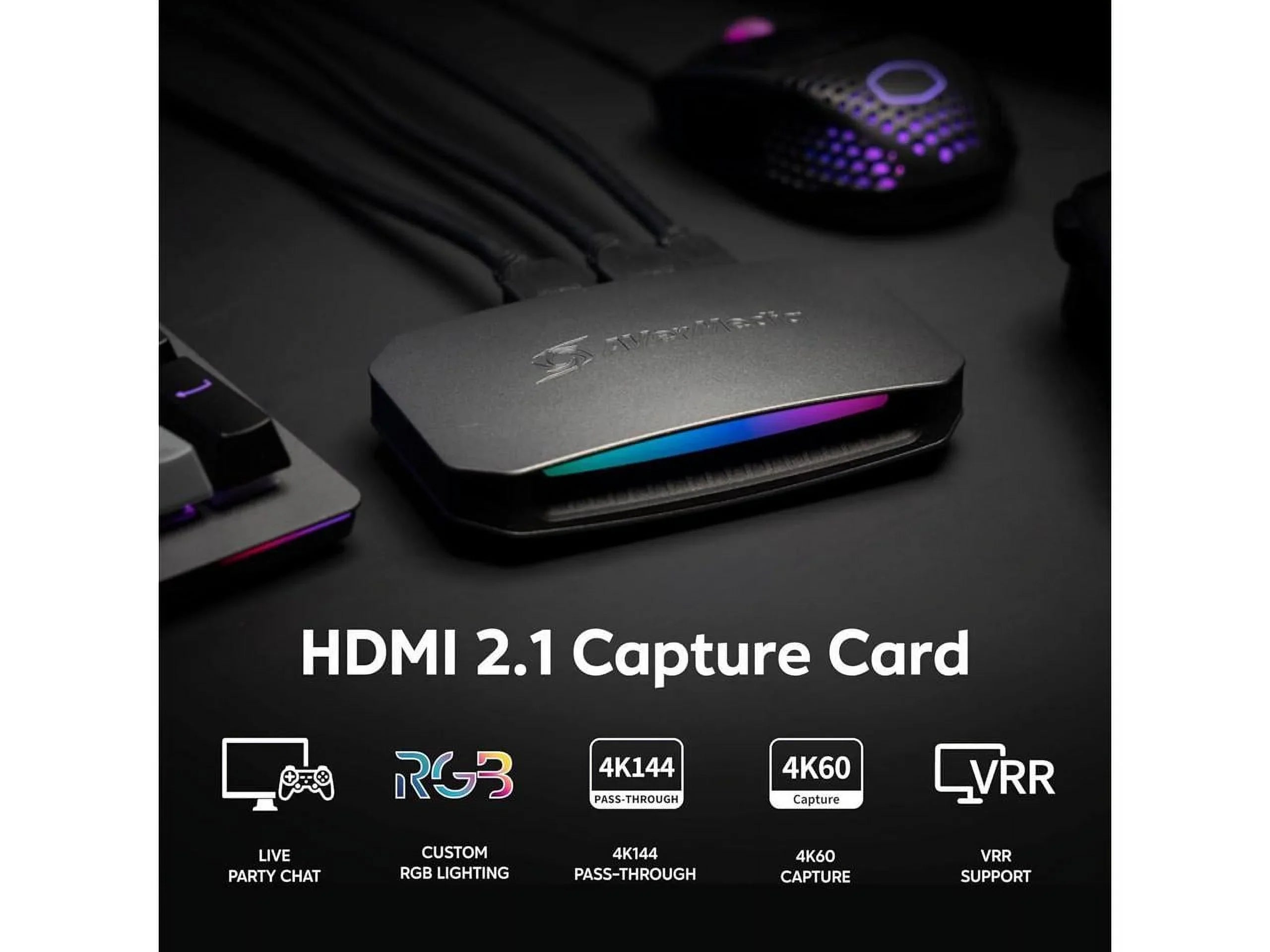 Out AVerMedia 2.1 - Live Capturing, - - Recording YUY2 Ultra Video 4K PC Game Line Video Line - Functions: Audio Streaming, (GC553G2) - Video Gamer USB In - - Audio