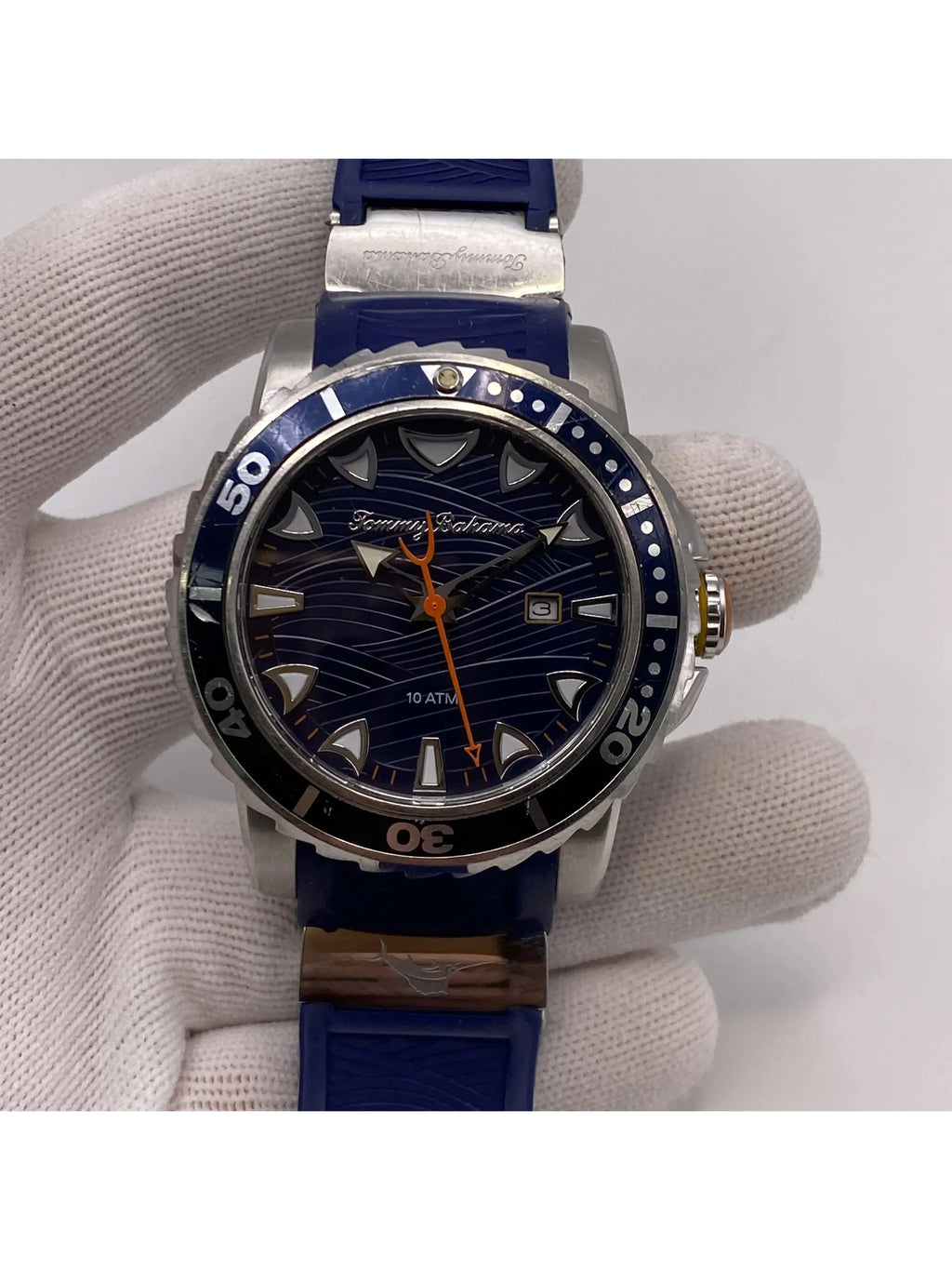 Tommy Bahama Steel TB00101-01 Pre-owned Watch (Good) Quartz Mens