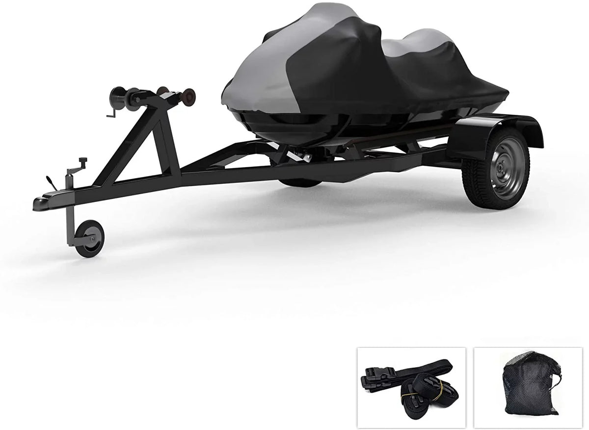 from All Sun, for Includes and Jet 3D 2004-2005 Ski Trailerable - Bag Weather DOO Protects UV Gray/Black Covers Straps SEA and Weatherproof Rain, Color Premium More! Trailer Storage - - Rays, -