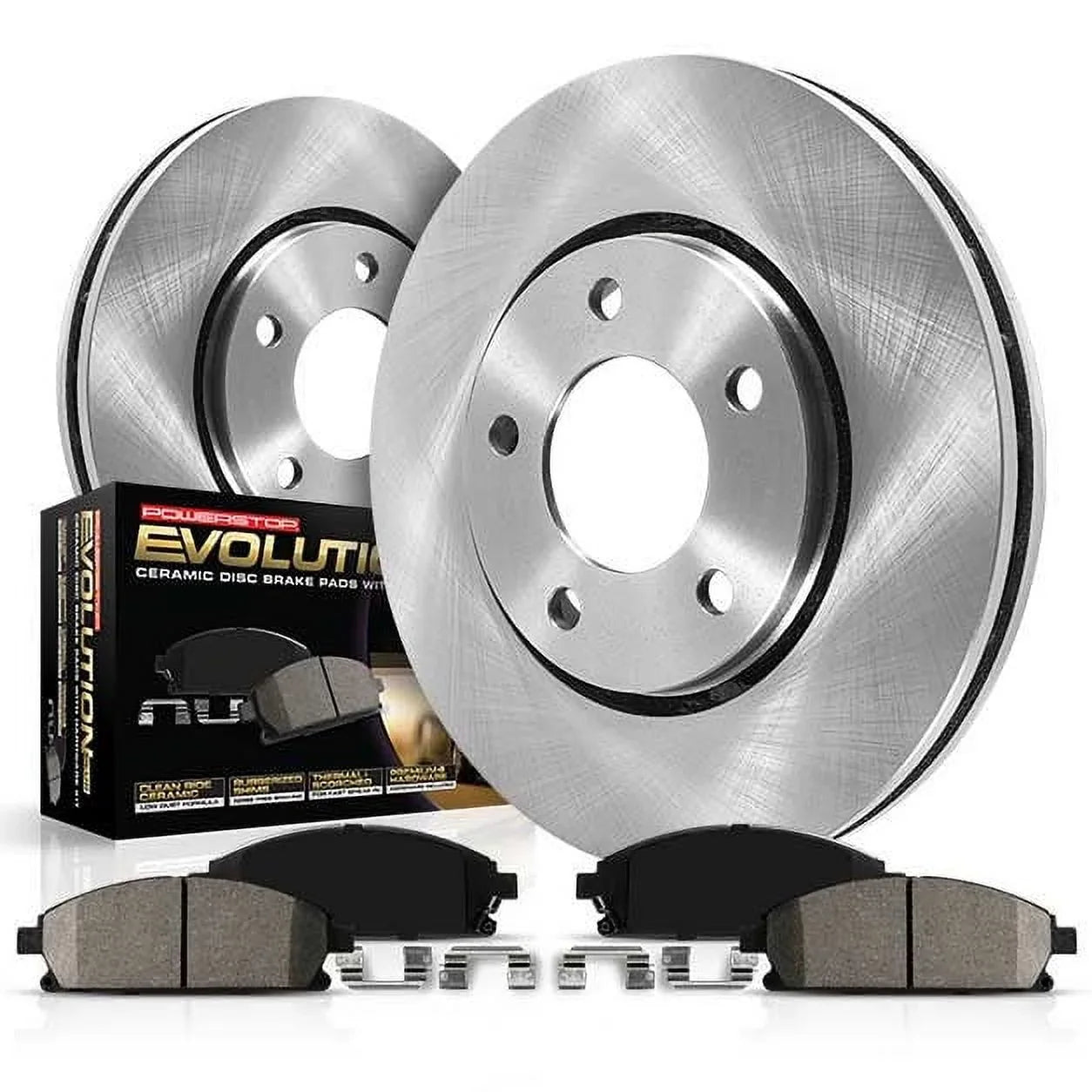 Brake Kit Pad KOE7742 Mazda Stock 2018 and Stop Rotor Fits Rear Replacement CX-9 Power