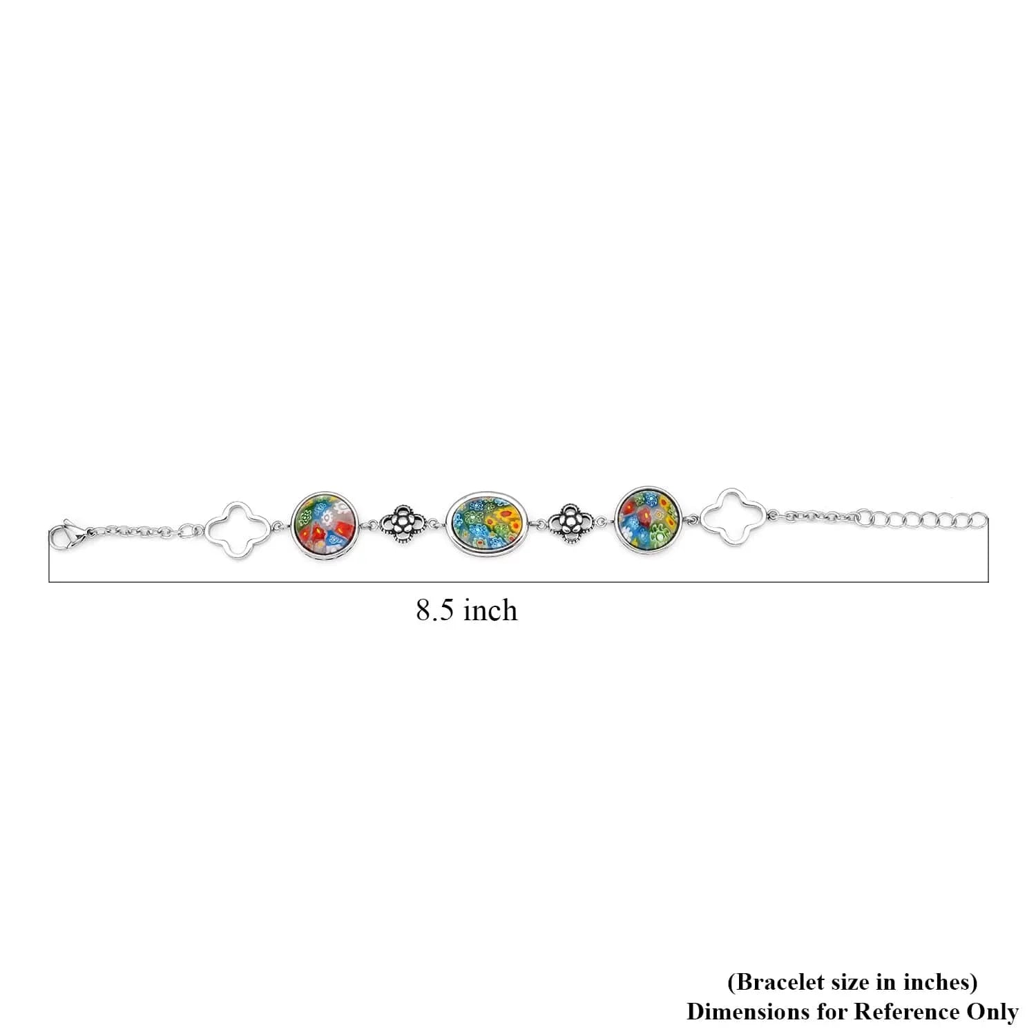 Shop Day Bracelet Steel Mom Stainless Women Size Gifts Fashion Stylish LC Jewelry for Mothers Birthday Oval Costume Unique 6.75" for Glass