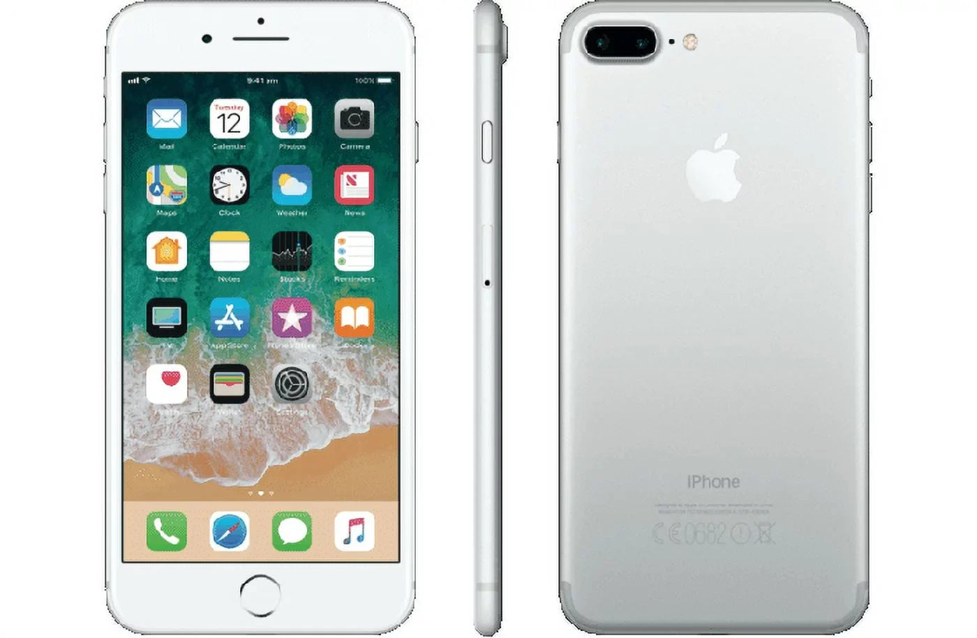 Plus (Refurbished) Restored Unlocked 32GB, GSM Silver Apple 7 iPhone -