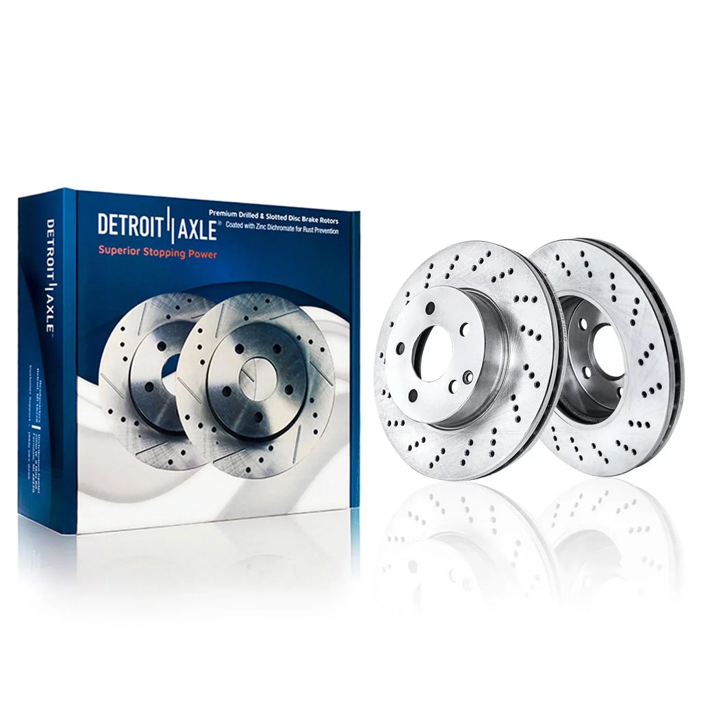 300 for 2008-2009,2012 C230 C MERCEDES-BENZ Ceramic Brake Rotors & Replacement - Detroit Axle and Rear Brakes Mercedes-Benz C250 Kit C300 Pads Fits select: Front Brake 4MATIC