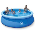 30 pool, foot capacity kids outdoor 10 set above 3 blue prompt 17807 inch avenli person to backyard kiddie 2 swimming x ground inflatable