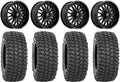 XCR350 Wheels Teryx Tires Fuel Mule 18" 36" Black ARC Kawasaki