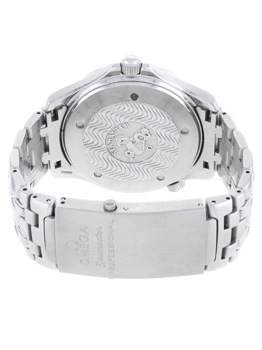 Omega Steel Automatic Diver Men Dial 2532.80 41mm Wave Seamaster Watch 300m Blue
