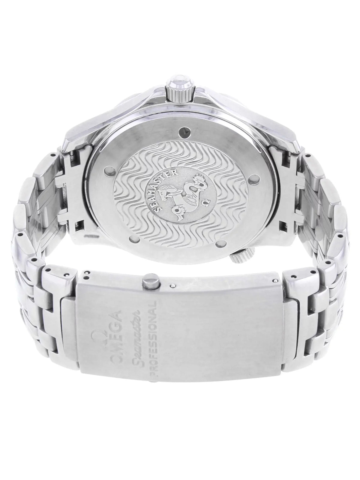Omega Steel Automatic Diver Men Dial 2532.80 41mm Wave Seamaster Watch 300m Blue