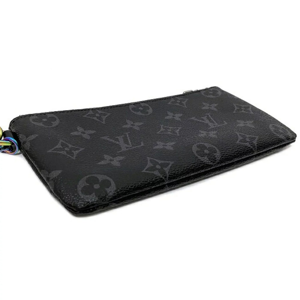 Pouch M64433 Vuitton Fragment Rainbow Fujiwara VUITTON Monogram Louis LOUIS iPhone Eclipse Black Gray Collaboration UB1137 Pre-Owned Flash (Good) Hiroshi