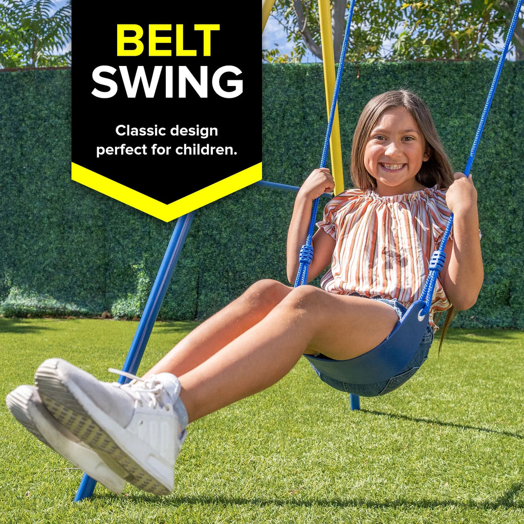 Set Swing up Metal Heavy and to with Swing Duty 300 lb. Sportspower Saucer holds A-Frame,