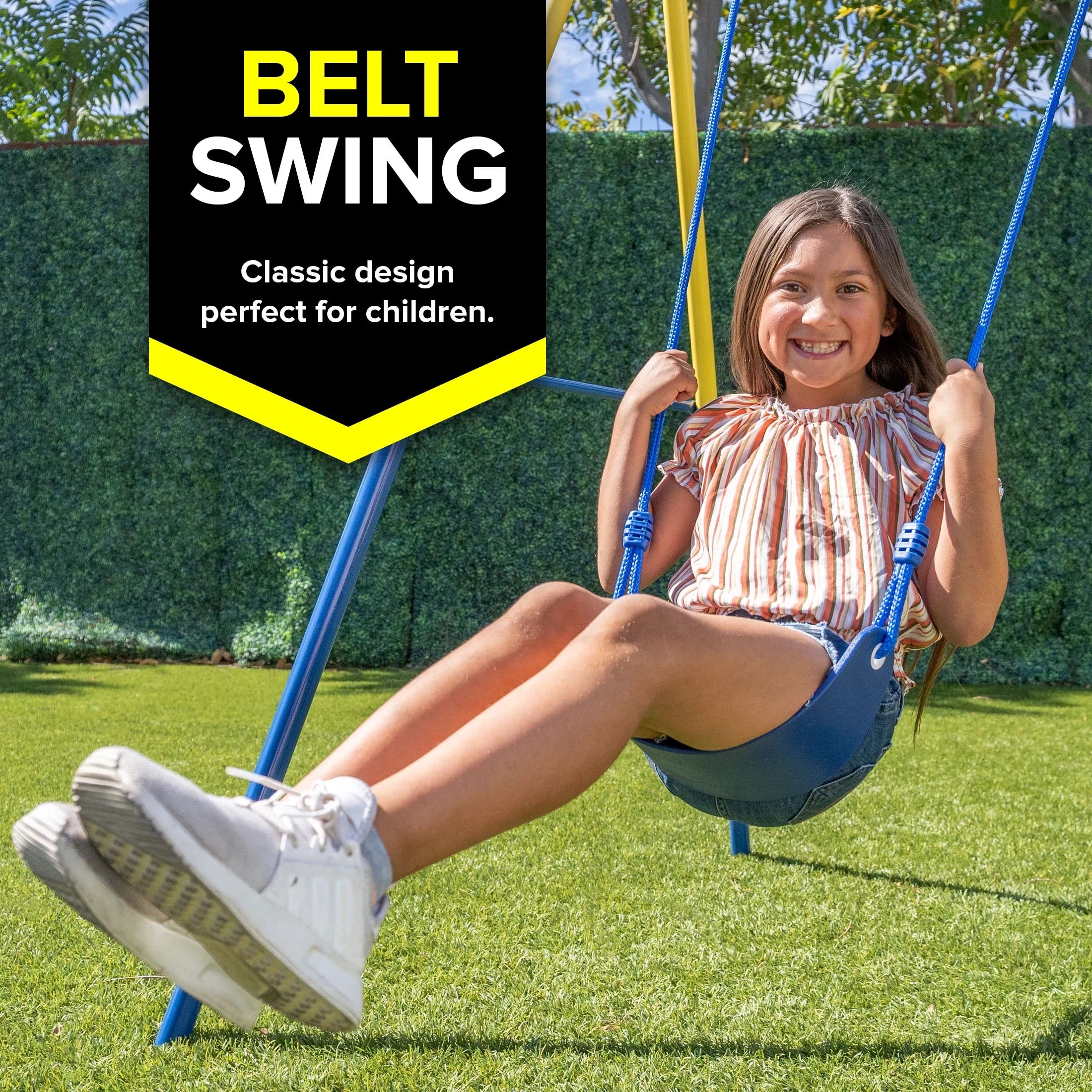 Set Swing up Metal Heavy and to with Swing Duty 300 lb. Sportspower Saucer holds A-Frame,