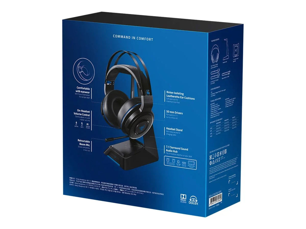 '- channel Razer Headset full - wireless 7.1 Ultimate GHz - - - size Thresher 2.4 - noise isolating