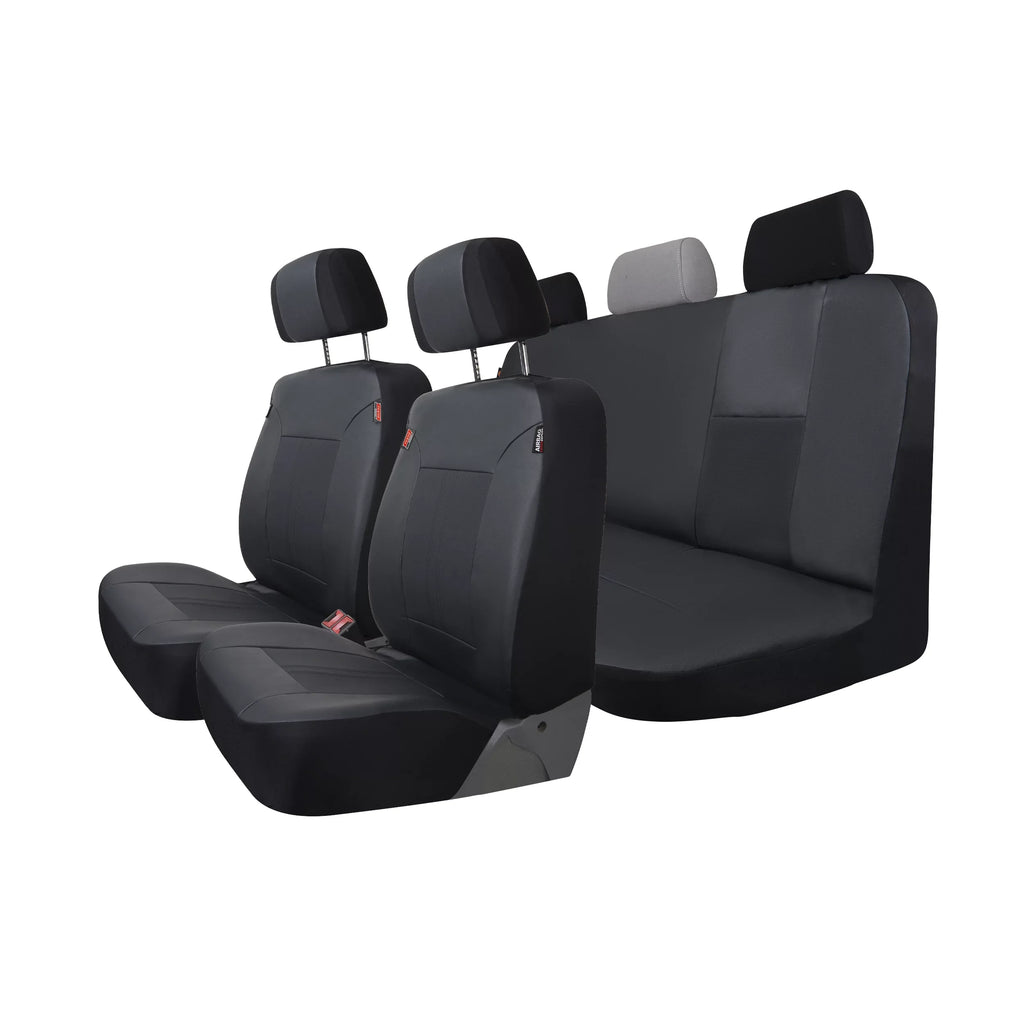 Vegan 43645WDI Petersen Black Genuine Seat 3-Piece Leather Dickies Car Covers,