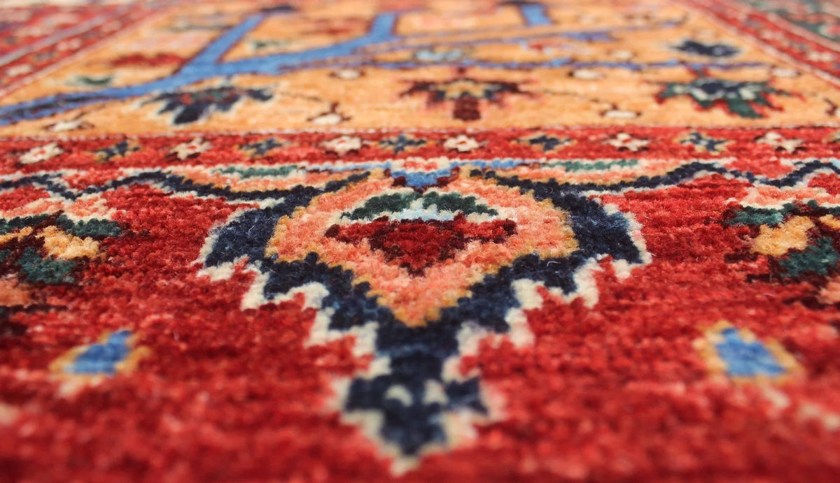 Rug, 11'10" 8'11" x Rusty-Red/Blue Aria Qurban
