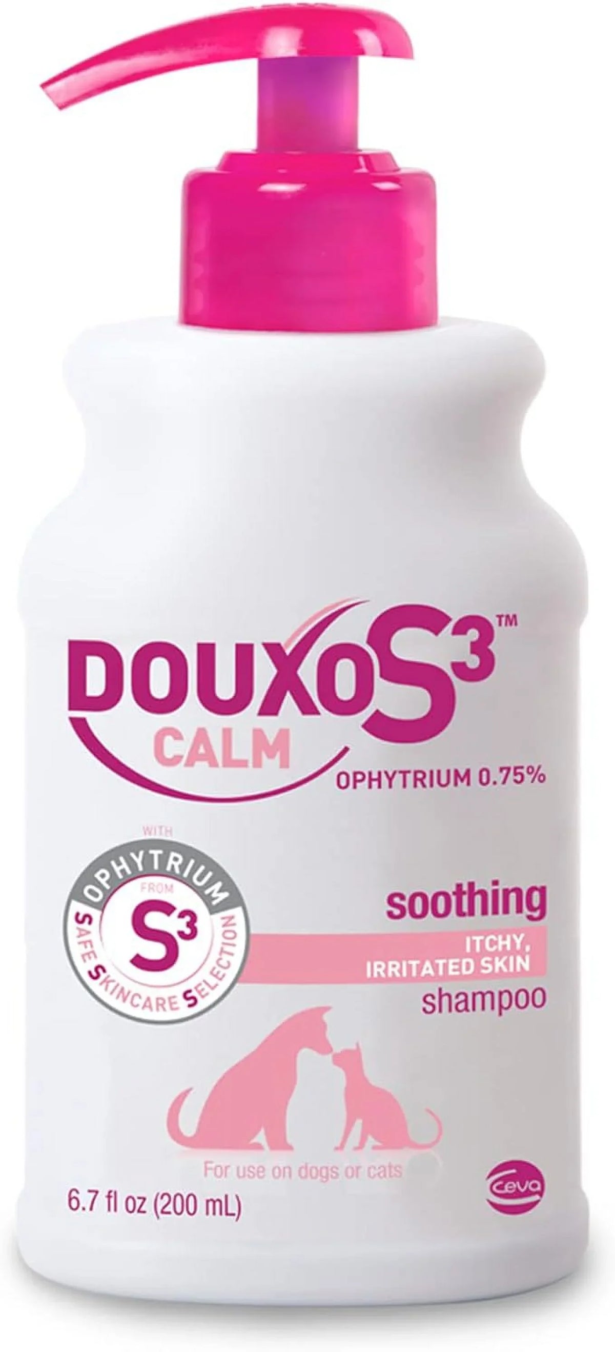 with Allergic, Shampoo mL) (200 oz For 6.7 Calm S3 Skin Douxo Dogs Cats - and Itchy