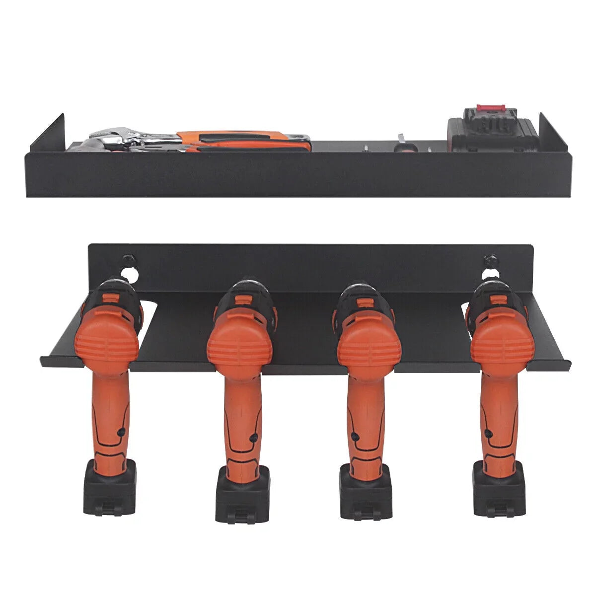 Power Holder Holds Drill Mount Organizer Tool | Box Garage Tool Drill 4 Rack,Wall Drills Storage Tool Cordless