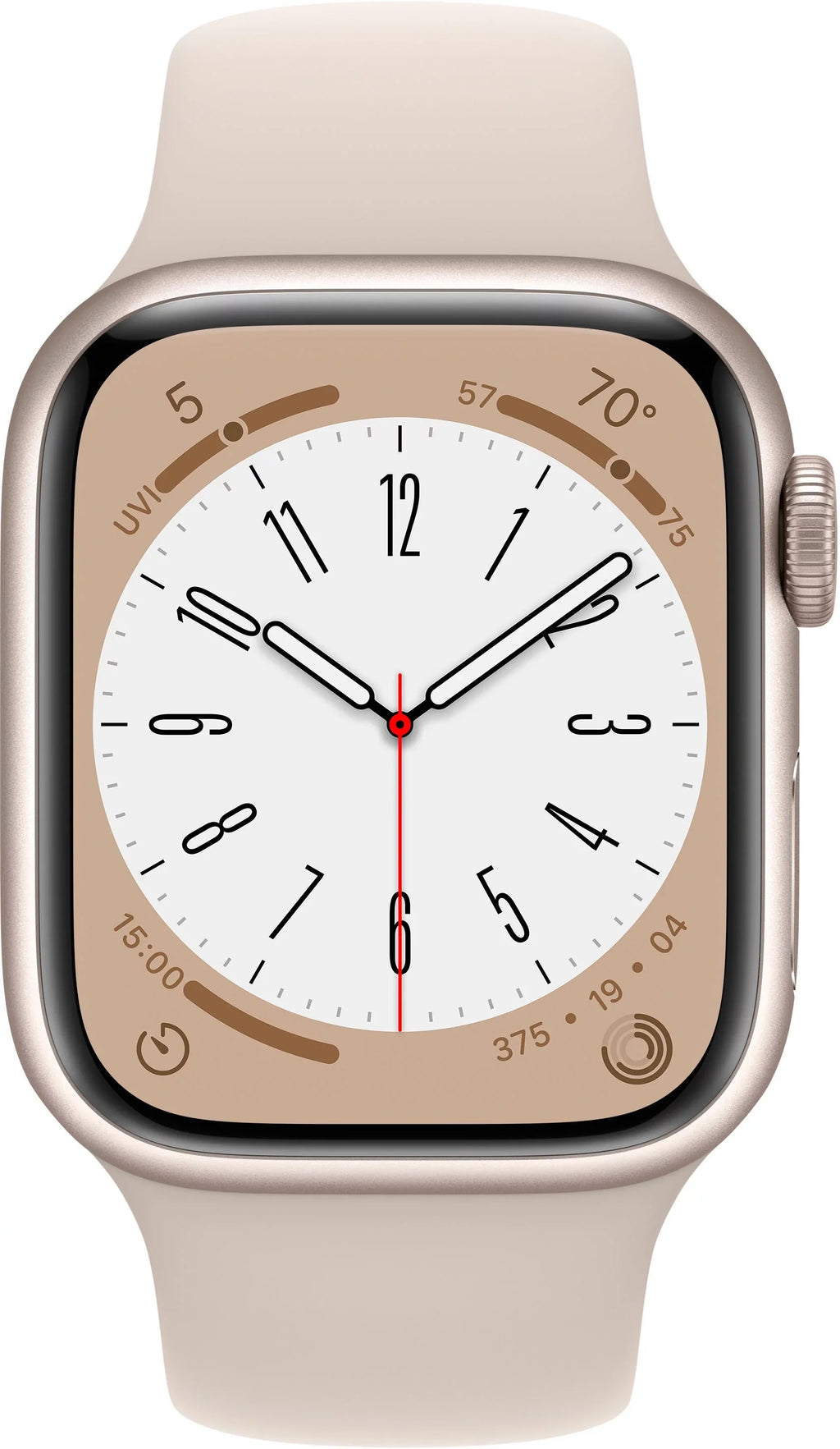Cell Series (Refurbished) - 41mm 8 8 Restored Starlight Sport Watch Band Gen MNV03LL/A Apple Aluminum Starlight