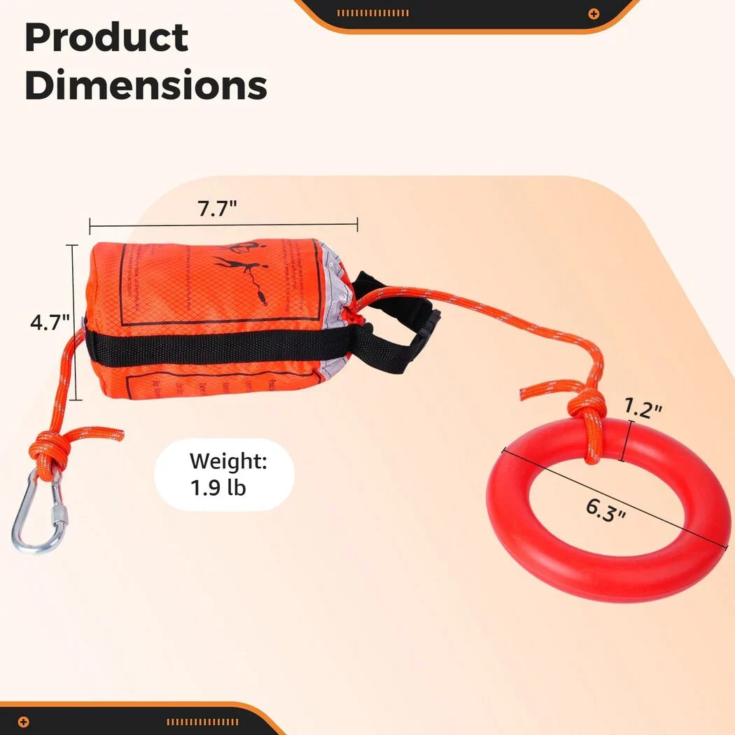 Kayaking Rafting, Rope, Throw Feet of Device for and First for Equipment and with Rescue Aid Water Raft 70 Boat Bag Safety