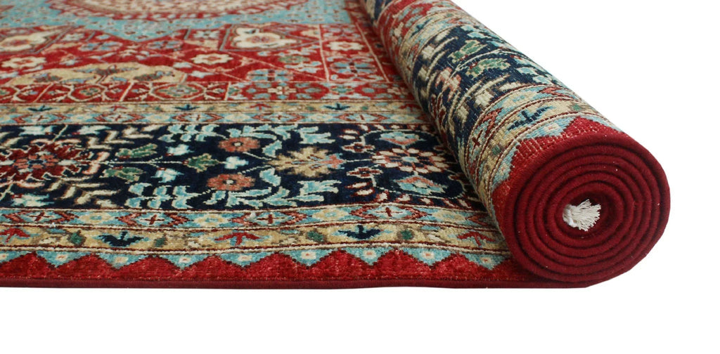 Red/Blue Aria Mervin x 11'11" 8'10" Rug,