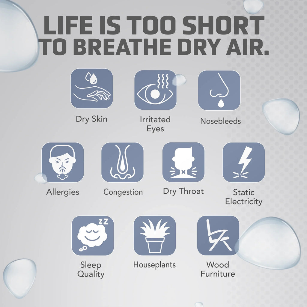 Mist 1.6 with 90-Hour 420 Sq. H997W Cool ft. Ultrasonic Humidifier Gallon PureGuardian Humidistat,