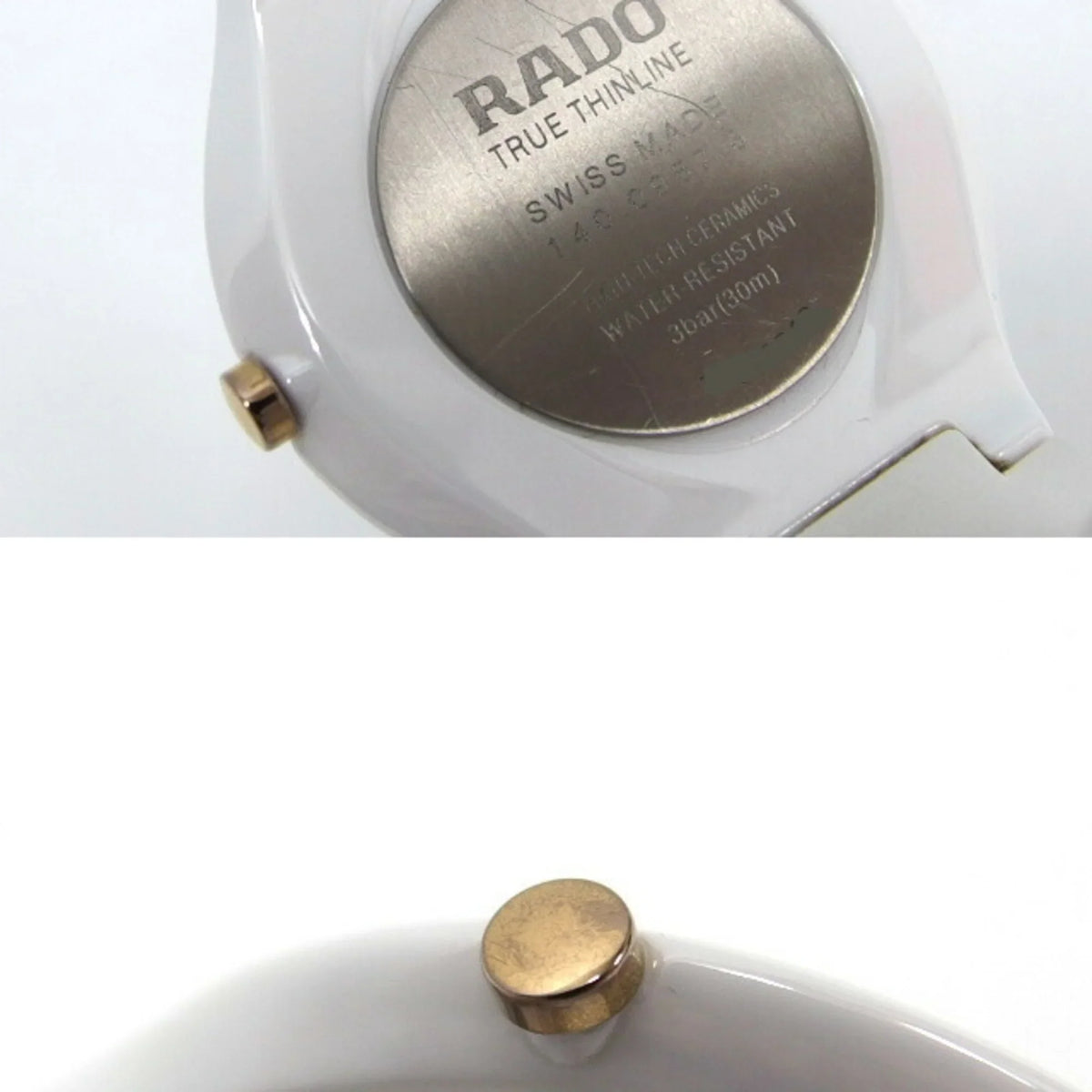 Rado R27957109 White Watch Pre-Owned Thinline Men's True (Good) Quartz