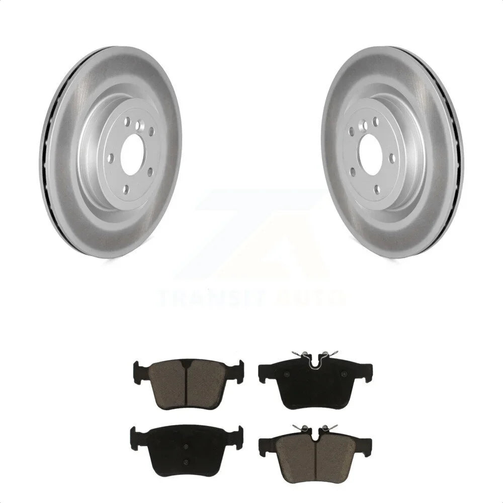 XF Rotors Ceramic Jaguar Kit Transit - Rear Brake Disc Pads Coated And For XE Auto KGC-102389
