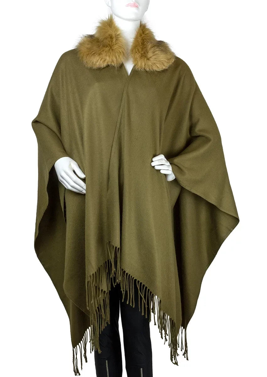 Women's Faux with Collar Wrap Fur Vittadini So Adrienne Soft