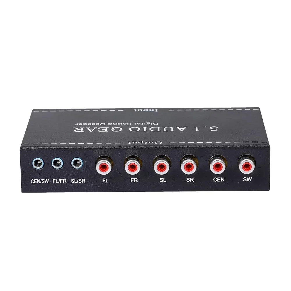 AC-3 Converter Dolby Walmeck Audio Output Digital Decoder 5.1 Digital Audio Audio Gear Replacement Sound 3.5mm Plug for NK-A6L